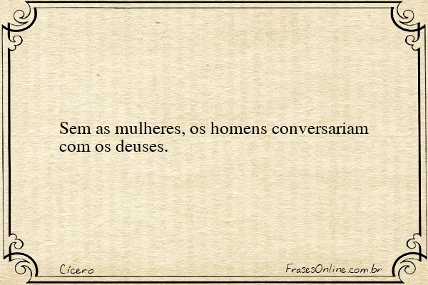 Frase de Cícero