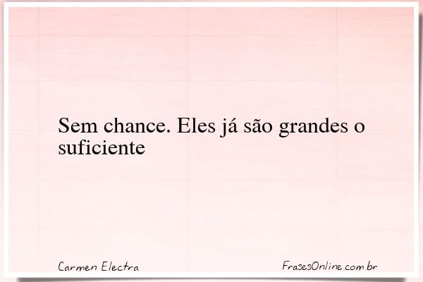 Frase de Carmen Electra