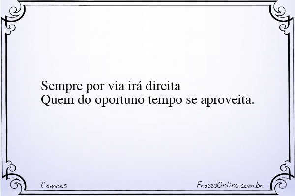 Frase de Camões