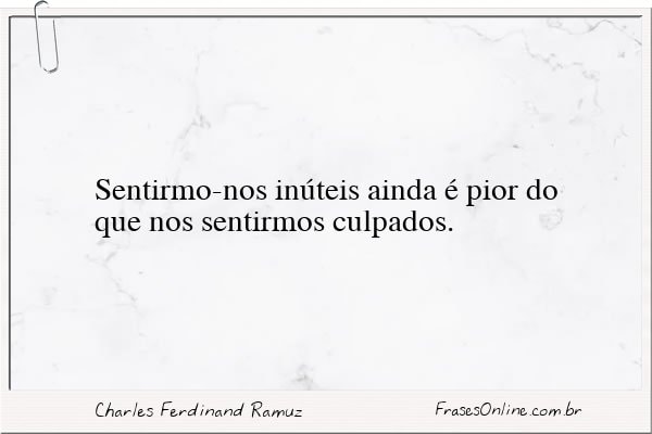 Frase de Charles Ferdinand Ramuz