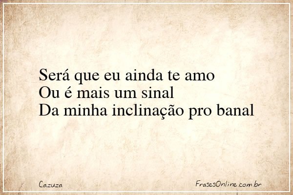 Frase de Cazuza