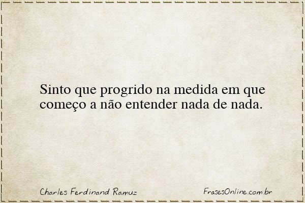 Frase de Charles Ferdinand Ramuz