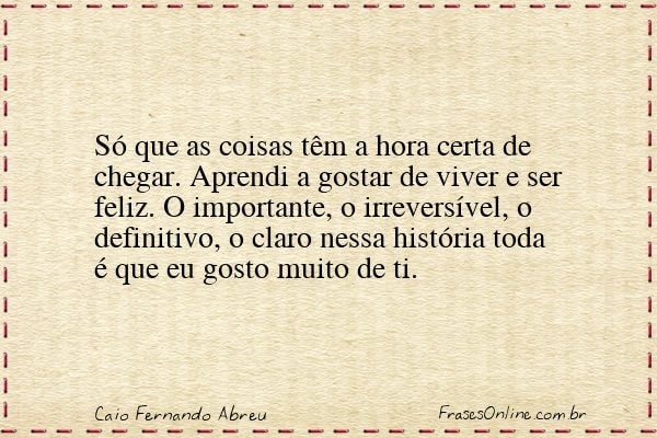 Frase de Caio Fernando Abreu