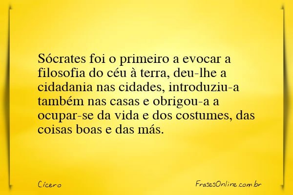 Frase de Cícero