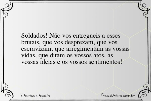 Frase de Charles Chaplin