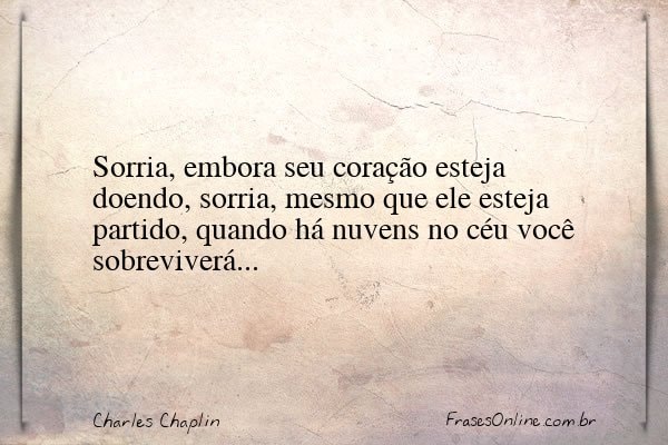 Frase de Charles Chaplin