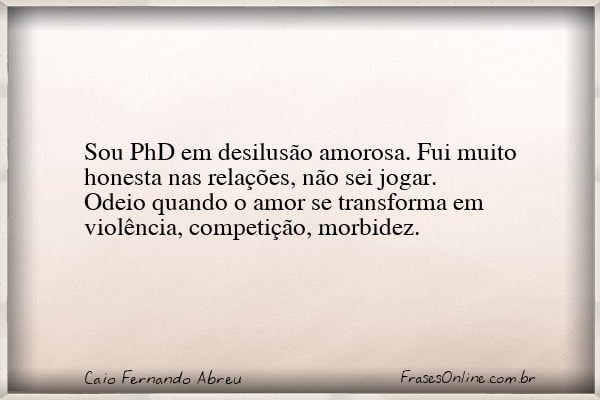 Frase de Caio Fernando Abreu