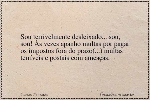 Frase de Carlos Paredes