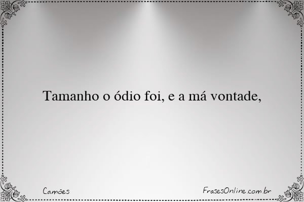 Frase de Camões
