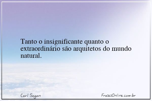 Frase de Carl Sagan