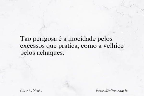 Frase de Cúrcio Rufo