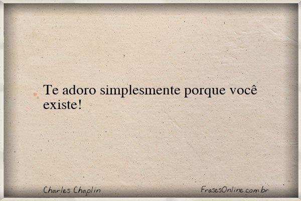 Frase de Charles Chaplin