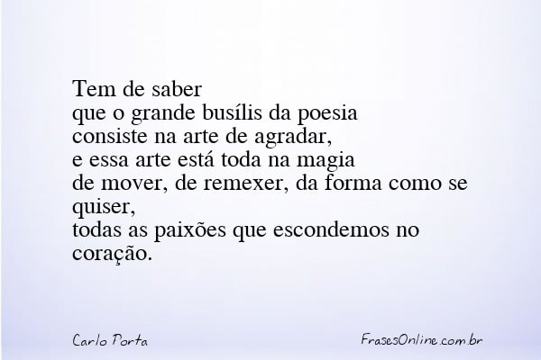 Frase de Carlo Porta