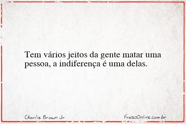 Frase de Charlie Brown Jr