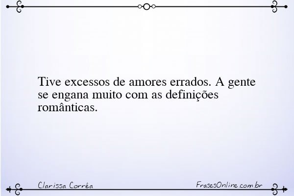 Frase de Clarissa Corrêa