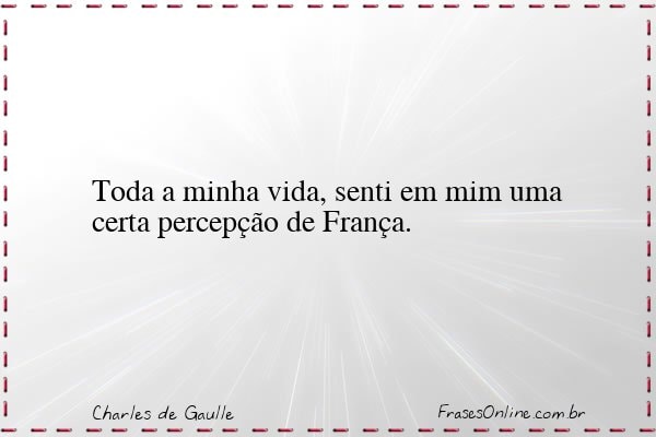 Frase de Charles de Gaulle