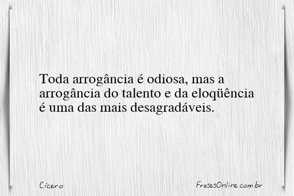 Frase de Cícero
