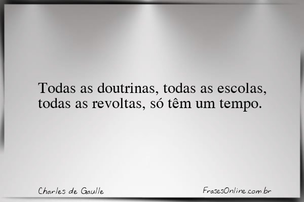 Frase de Charles de Gaulle