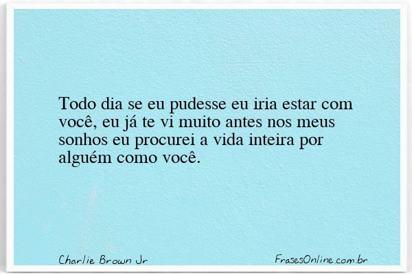 Frase de Charlie Brown Jr
