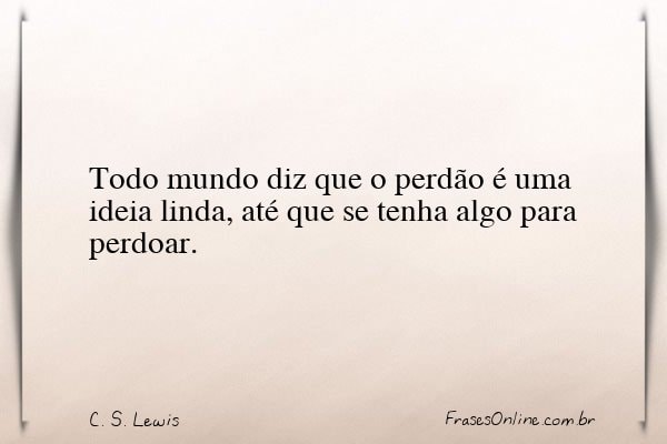 Frase de C. S. Lewis