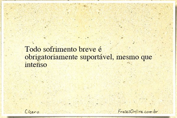 Frase de Cícero