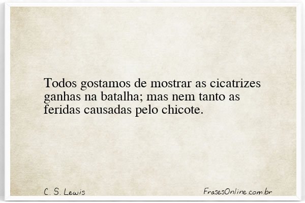 Frase de C. S. Lewis