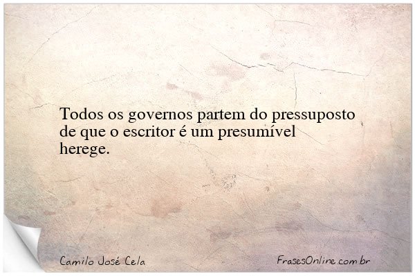 Frase de Camilo José Cela