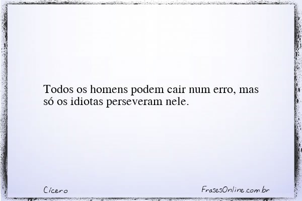 Frase de Cícero