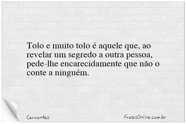 Frase de Cervantes