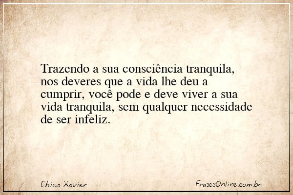 Frase de Chico Xavier