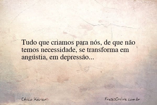 Frase de Chico Xavier