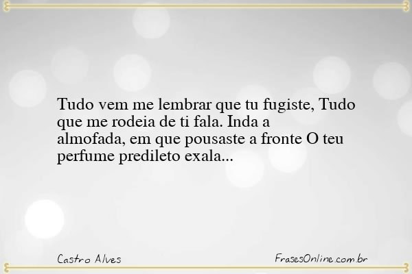 Frase de Castro Alves