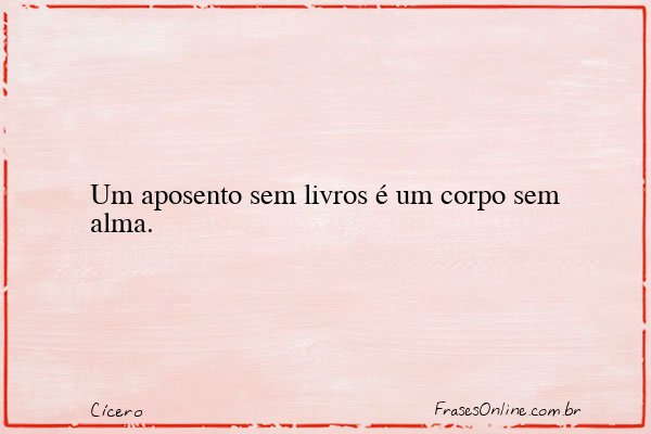 Frase de Cícero