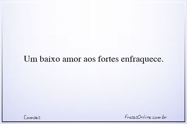 Frase de Camões