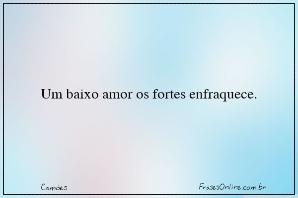 Frase de Camões