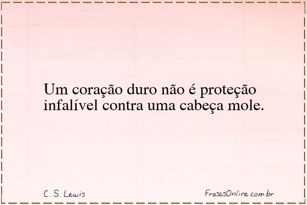 Frase de C. S. Lewis