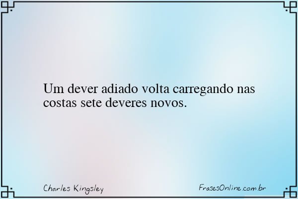 Frase de Charles Kingsley