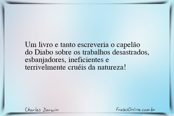 Frase de Charles Darwin