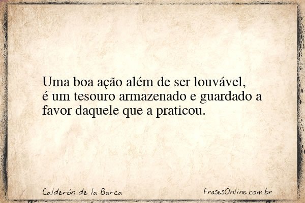 Frase de Calderón de la Barca