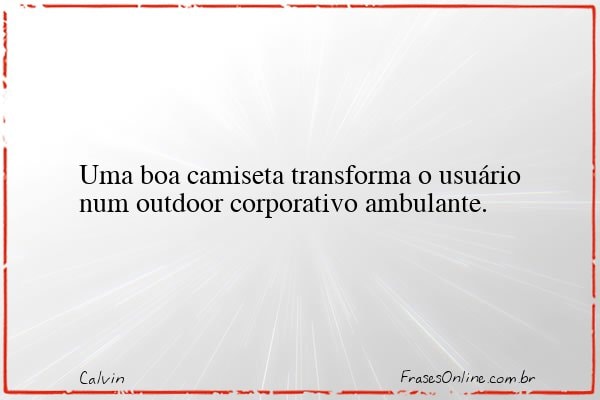 Frase de Calvin