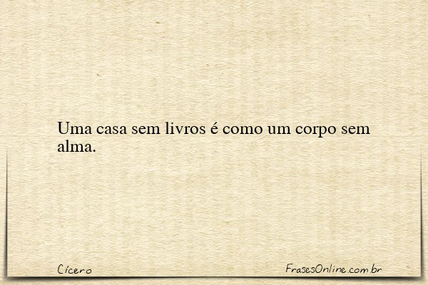 Frase de Cícero
