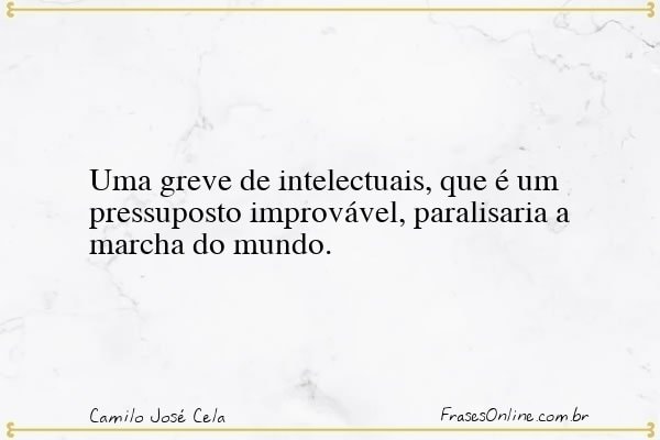 Frase de Camilo José Cela