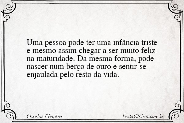 Frase de Charles Chaplin