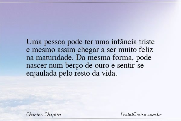 Frase de Charles Chaplin