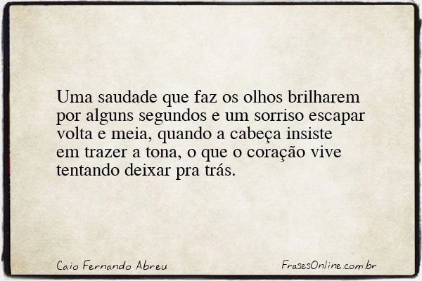 Frase de Caio Fernando Abreu