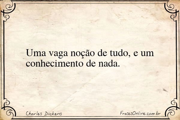 Frase de Charles Dickens