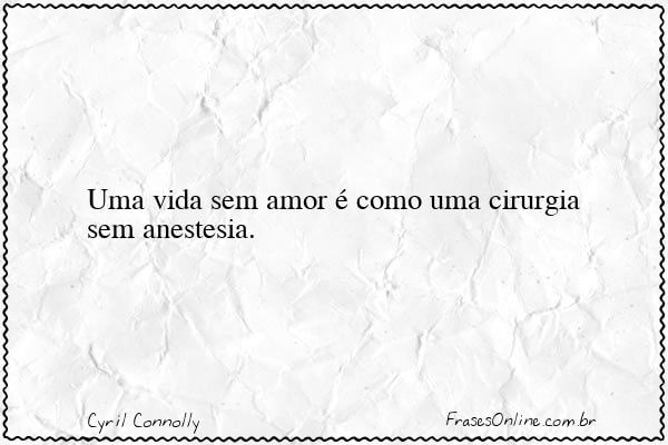 Frase de Cyril Connolly