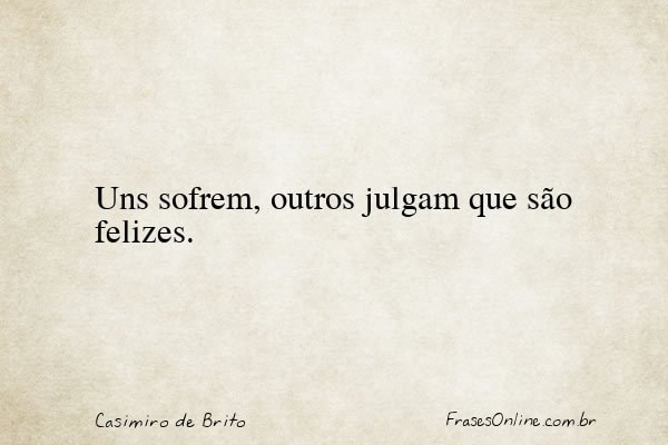 Frase de Casimiro de Brito