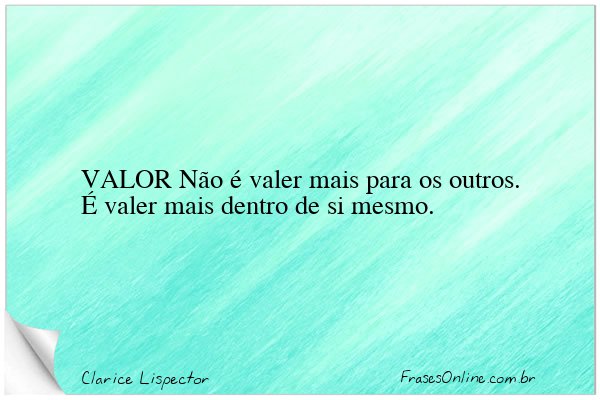 Frase de Clarice Lispector