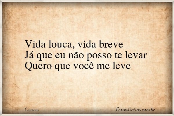 Frase de Cazuza